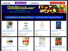 Tablet Screenshot of nutriboost.com